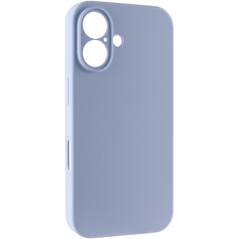 Чехол Silk Full Camera Protective (AA) NO LOGO для Apple iPhone 16 (6.1") (Голубой / Lilac Blue)