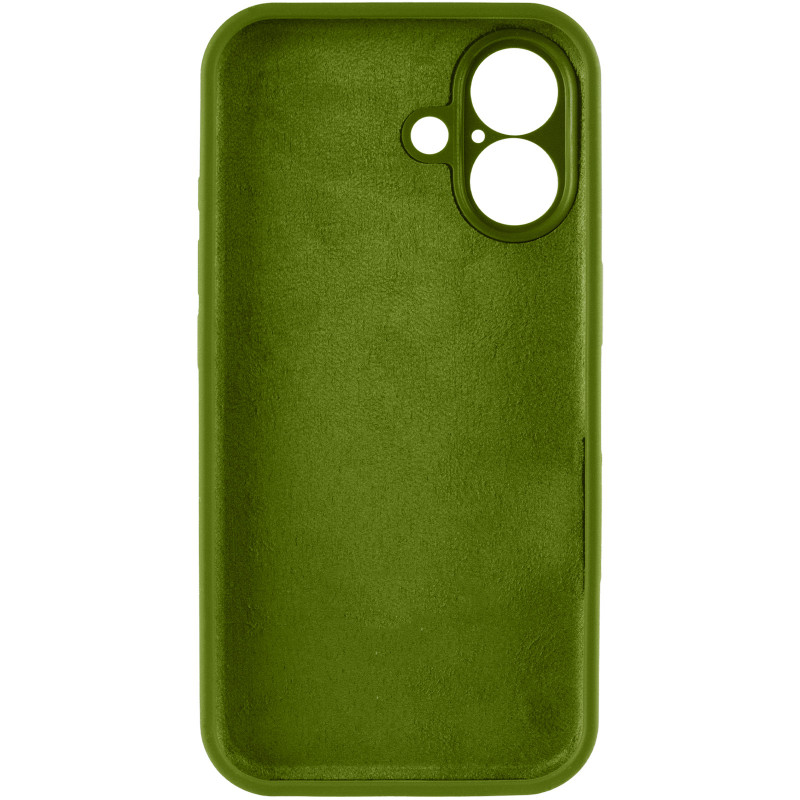 Фото Чехол Silk Full Camera Protective (AA) NO LOGO для Apple iPhone 17 (6.3") (Зеленый / Dark Olive) в магазине vchehle.ua