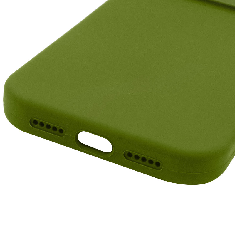 Чехол Silk Full Camera Protective (AA) NO LOGO для Apple iPhone 17 (6.3") (Зеленый / Dark Olive) в магазине vchehle.ua