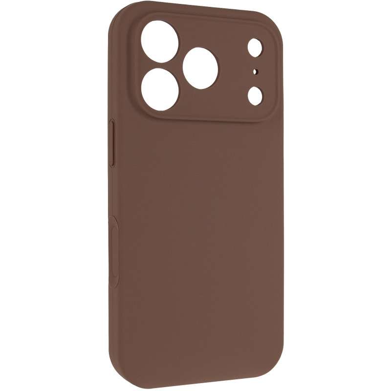Чехол Silk Full Camera Protective (AA) NO LOGO для Apple iPhone 17 Pro (6.3") (Коричневый / Brown)