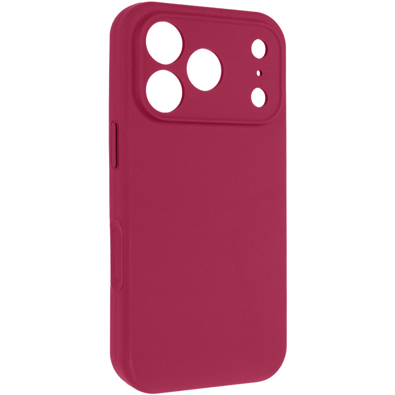 Чехол Silk Full Camera Protective (AA) NO LOGO для Apple iPhone 17 Pro Max (6.9") (Красный / Rose Red)