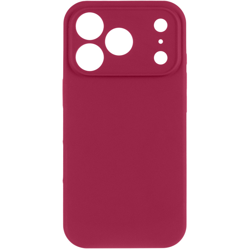 Фото Чехол Silk Full Camera Protective (AA) NO LOGO для Apple iPhone 17 Pro Max (6.9") (Красный / Rose Red) на vchehle.ua