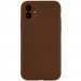 Чехол Silk Full Camera Protective (AA) NO LOGO для Apple iPhone 12 (6.1") (Коричневый / Brown)