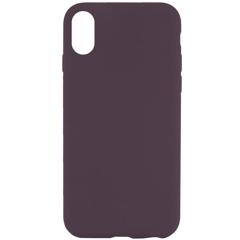 Чохол Silk Full Protective (AA) NO LOGO на Apple iPhone X / XS (5.8") (Фіолетовий / Elderberry)