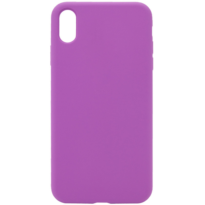 Чохол Silk Full Protective (AA) NO LOGO на Apple iPhone X / XS (5.8") (Фіолетовий / Grape)