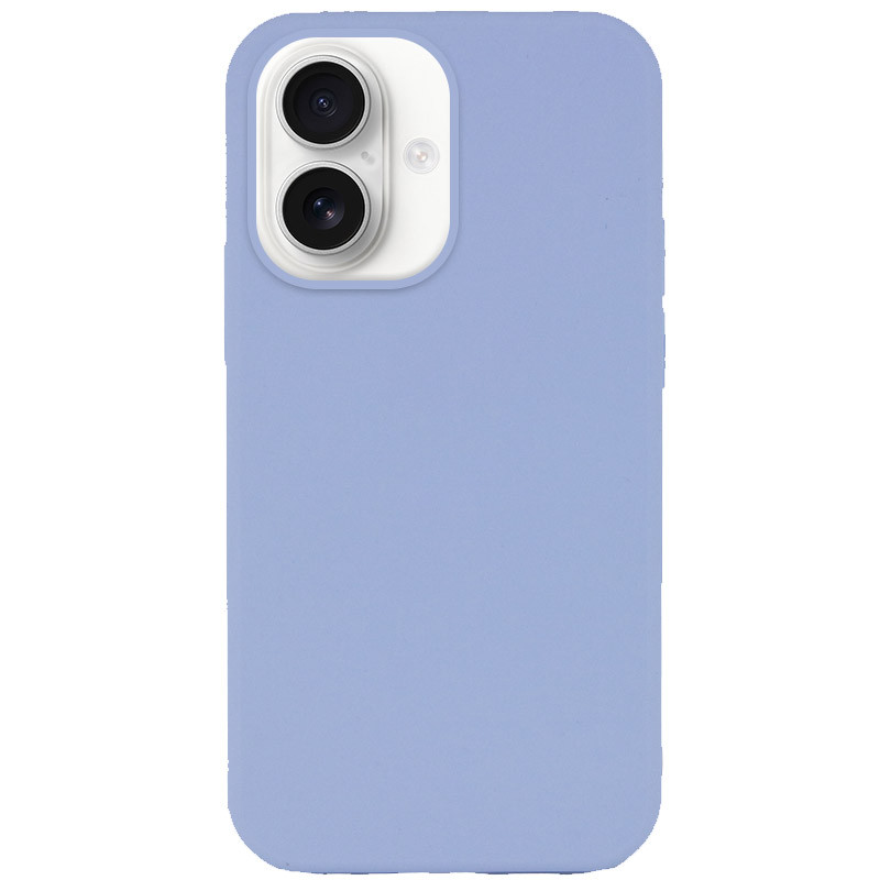 Чехол Silk Full Protective (AA) NO LOGO для Apple iPhone 16 (6.1") (Голубой / Lilac Blue)