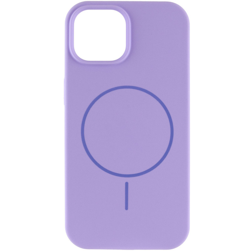 Фото Чехол Silk Full Protective (AA) NO LOGO with Magnetic Fit для Apple iPhone 15 (6.1") (Сиреневый / Dasheen) на vchehle.ua