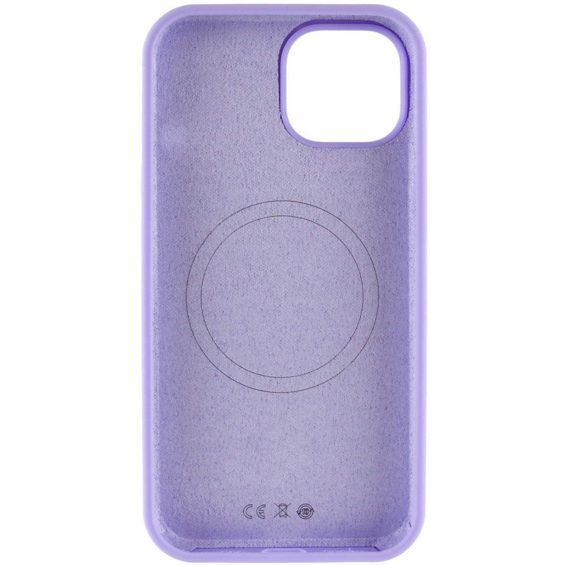 Фото Чехол Silk Full Protective (AA) NO LOGO with Magnetic Fit для Apple iPhone 15 (6.1") (Сиреневый / Dasheen) в магазине vchehle.ua