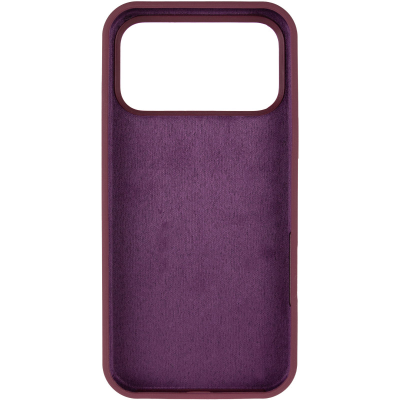 Фото Чехол Silk Full Protective (AA) NO LOGO with Magnetic Fit для Apple iPhone 17 Pro Max (6.9") (Бордовый / Plum) на vchehle.ua