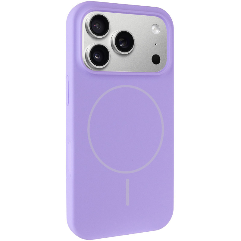 Чехол Silk Full Protective (AA) NO LOGO with Magnetic Fit для Apple iPhone 17 Pro Max (6.9") (Сиреневый / Dasheen)