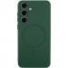 Чехол Silicone Cover Lakshmi Full Camera (AA) with Magnetic Fit для Samsung Galaxy S23 FE (Зеленый / Dark green)