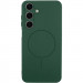 Чохол Silicone Cover Lakshmi Full Camera (AA) with Magnetic Fit на Samsung Galaxy A17 4G/5G (Зелений / Dark green)