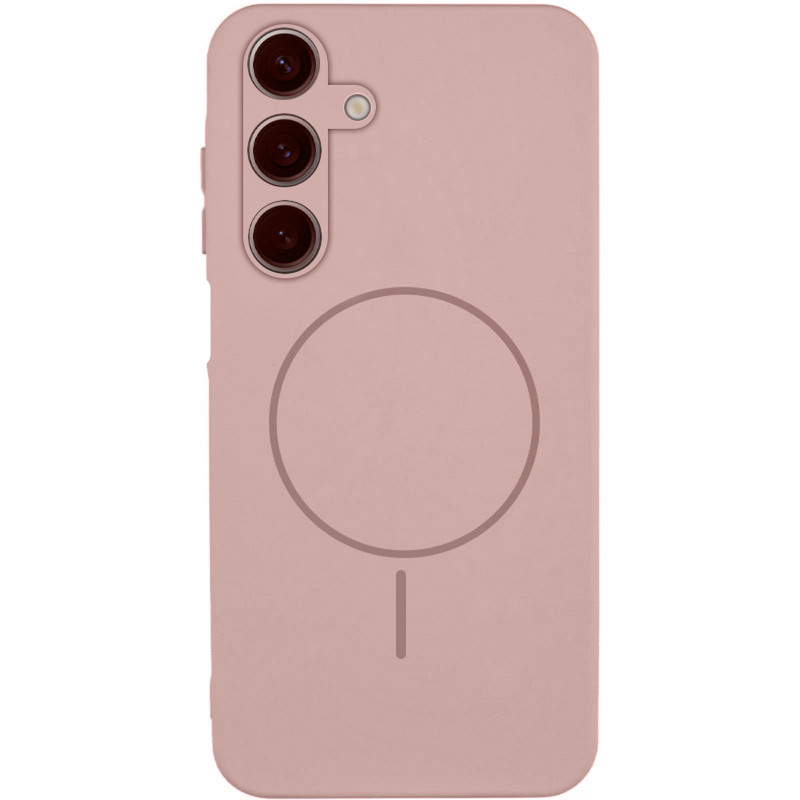 Чохол Silicone Cover Lakshmi Full Camera (AA) with Magnetic Fit на Samsung Galaxy A17 4G/5G (Рожевий / Pink Sand)