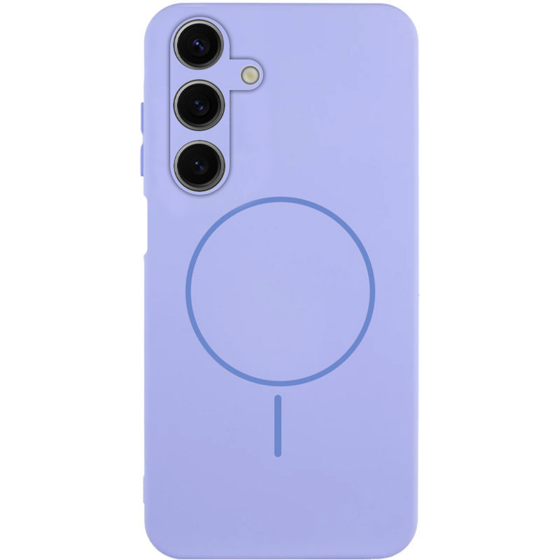 Чохол Silicone Cover Lakshmi Full Camera (AA) with Magnetic Fit на Samsung Galaxy A17 4G/5G (Бузковий / Dasheen)