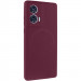 Чехол Silicone Cover Lakshmi Full Camera (AA) with Magnetic Fit для Motorola Edge 50 Fusion (Бордовый / Marsala)