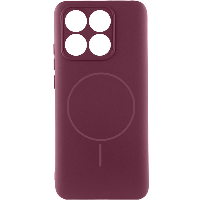 Чохол Silicone Cover Lakshmi Full Camera (AA) with Magnetic Fit на Motorola Edge 70 (Бордовий / Marsala)