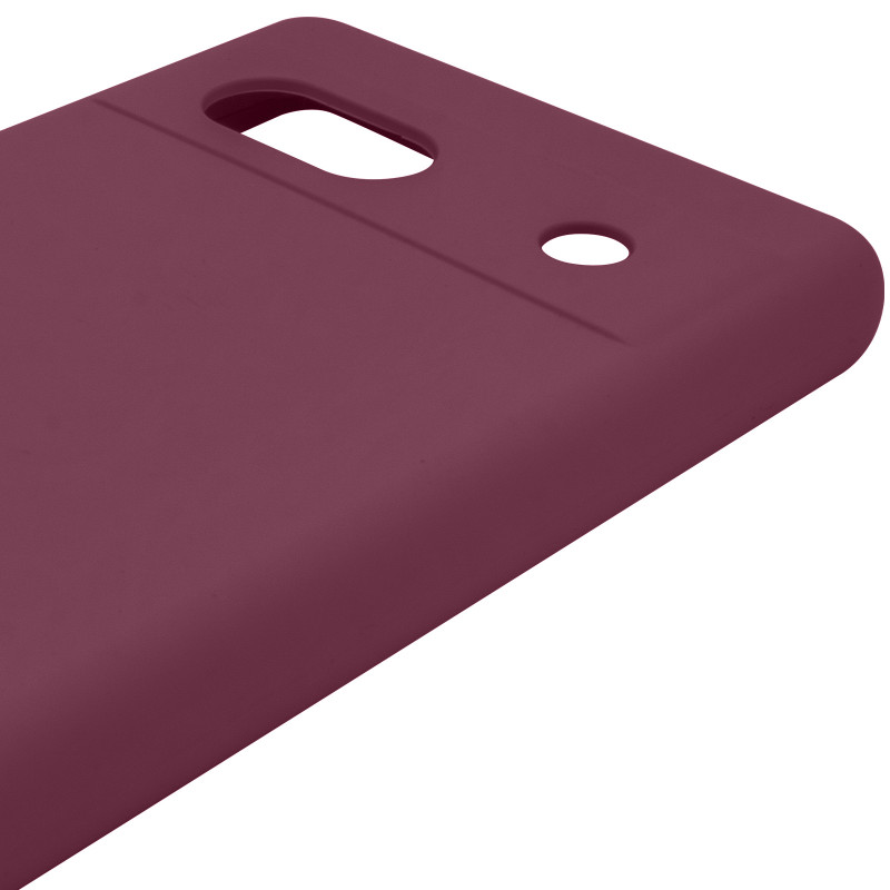 Чохол Silicone Cover Lakshmi Full Camera (AAA) на Google Pixel 7a (Бордовий / Plum) в магазині vchehle.ua