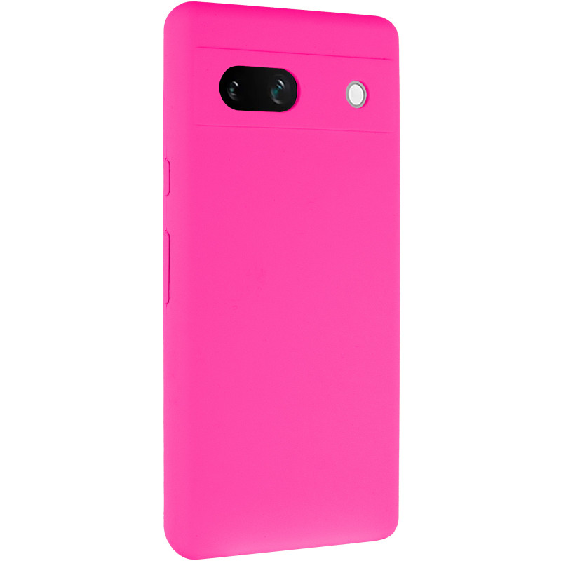 Чохол Silicone Cover Lakshmi Full Camera (AAA) на Google Pixel 7a (Рожевий / Barbie pink)