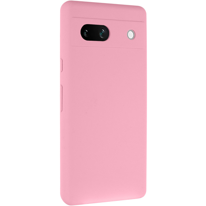 Чохол Silicone Cover Lakshmi Full Camera (AAA) на Google Pixel 7a (Рожевий / Light pink)