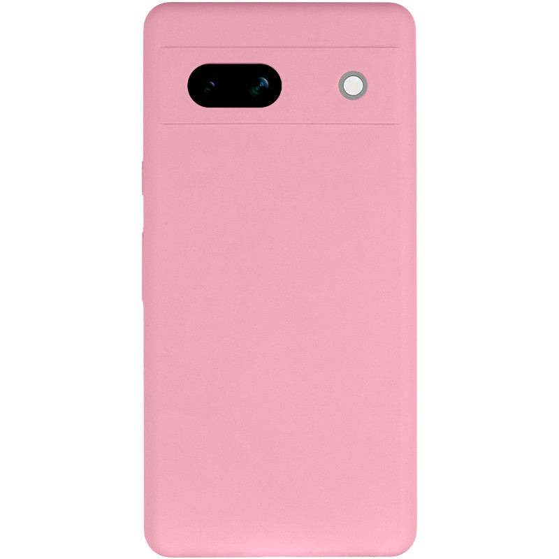 Фото Чохол Silicone Cover Lakshmi Full Camera (AAA) на Google Pixel 7a (Рожевий / Light pink) на vchehle.ua