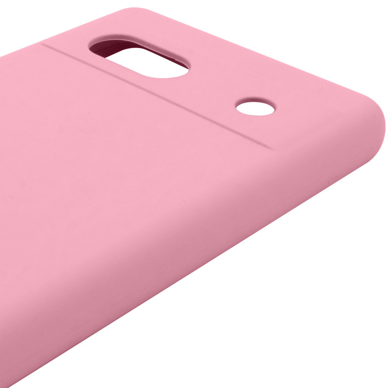 Чохол Silicone Cover Lakshmi Full Camera (AAA) на Google Pixel 7a (Рожевий / Light pink) в магазині vchehle.ua