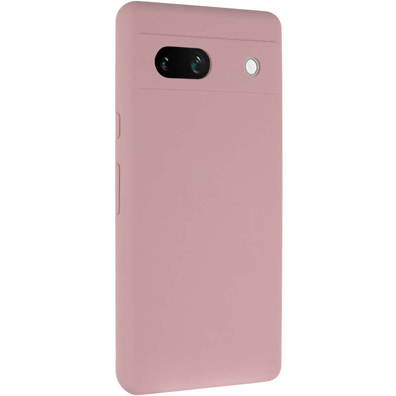 Чохол Silicone Cover Lakshmi Full Camera (AAA) на Google Pixel 7a (Рожевий / Pink Sand)