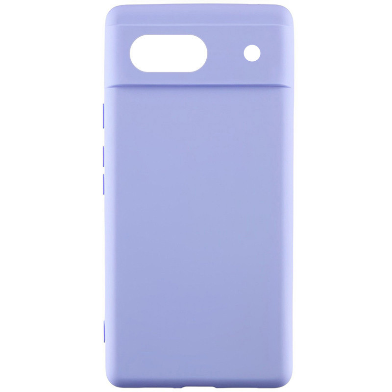 Чохол Silicone Cover Lakshmi Full Camera (AAA) на Google Pixel 7a (Бузковий / Dasheen)