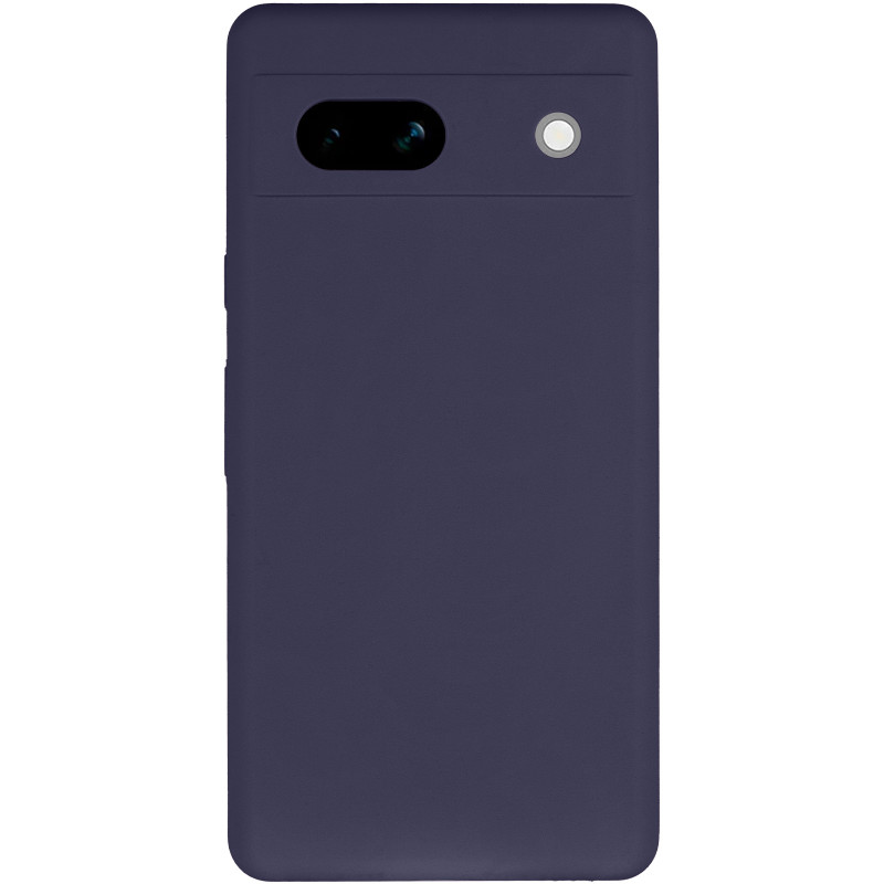 Фото Чохол Silicone Cover Lakshmi Full Camera (AAA) на Google Pixel 7a (Темно-синій / Midnight blue) на vchehle.ua