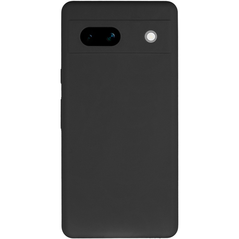 Фото Чохол Silicone Cover Lakshmi Full Camera (AAA) на Google Pixel 7a (Чорний / Black) на vchehle.ua