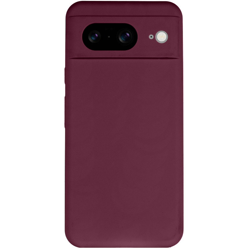 Фото Чехол Silicone Cover Lakshmi Full Camera (AAA) для Google Pixel 8 (Бордовый / Plum) на vchehle.ua