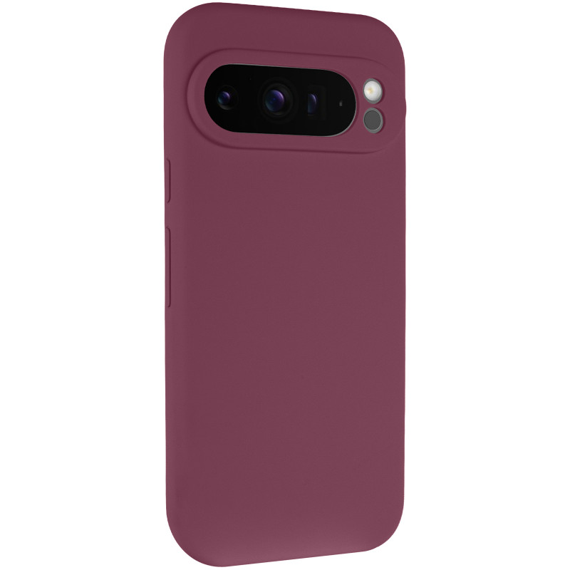 Чохол Silicone Cover Lakshmi Full Camera (AAA) на Google Pixel 9 Pro (Бордовий / Plum)