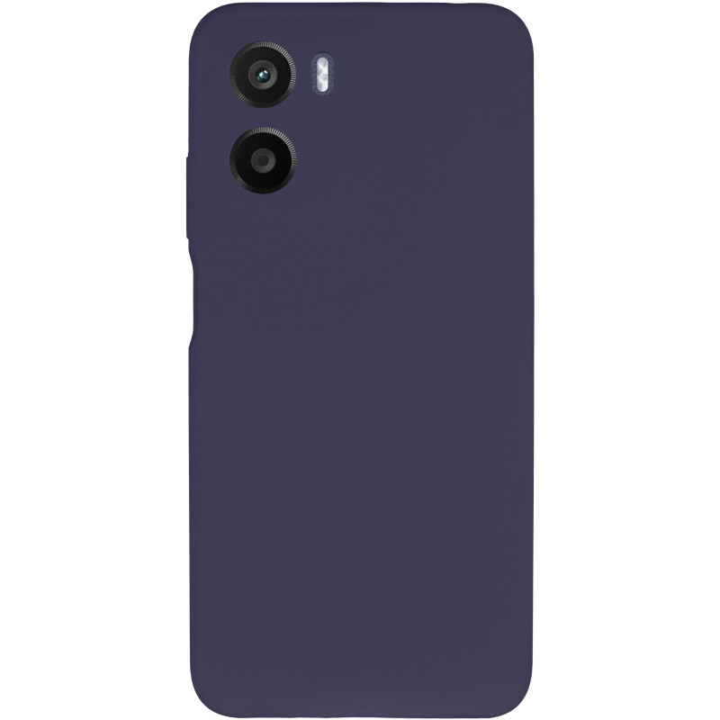 Фото Чохол Silicone Cover Lakshmi Full Camera (AAA) на Motorola Moto G05 / E15 4G (Темно-синій / Midnight blue) на vchehle.ua