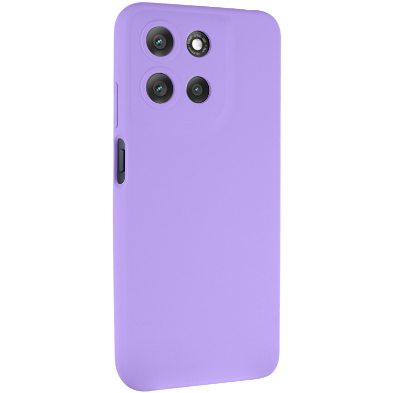 Чохол Silicone Cover Lakshmi Full Camera (AAA) на Motorola Moto G15 4G (Бузковий / Dasheen)