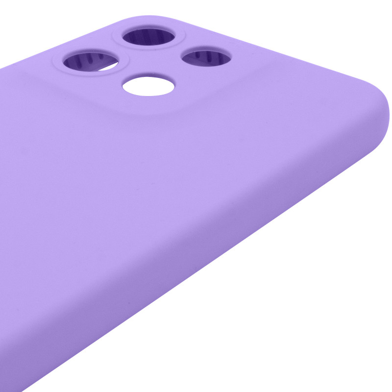 Чохол Silicone Cover Lakshmi Full Camera (AAA) на Motorola Moto G15 4G (Бузковий / Dasheen) в магазині vchehle.ua