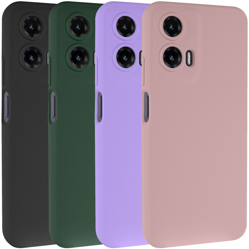 Чохол Silicone Cover Lakshmi Full Camera (AAA) на Motorola Moto G35