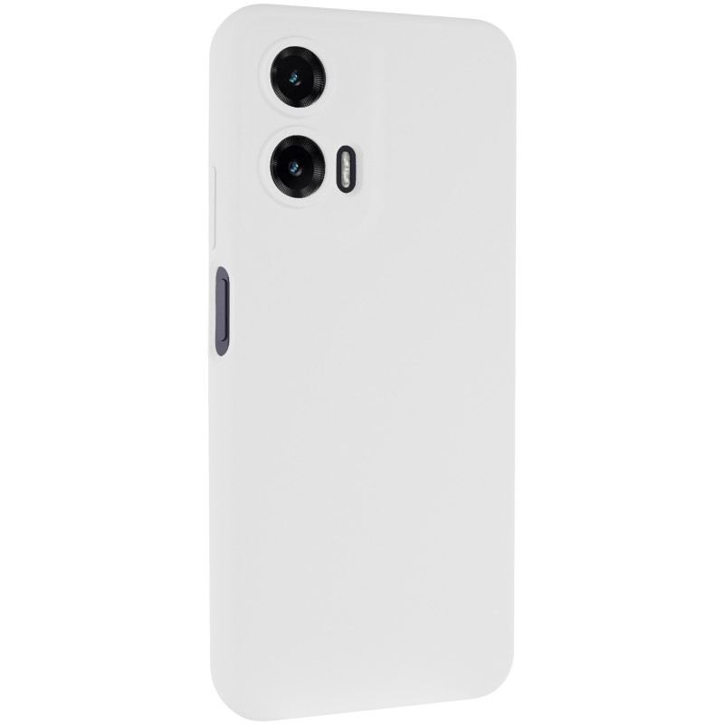 Чохол Silicone Cover Lakshmi Full Camera (AAA) на Motorola Moto G35 (Білий / White)