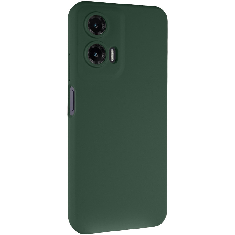 Чохол Silicone Cover Lakshmi Full Camera (AAA) на Motorola Moto G35 (Зелений / Cyprus Green)