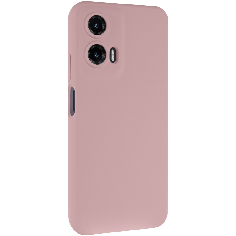 Чохол Silicone Cover Lakshmi Full Camera (AAA) на Motorola Moto G35 (Рожевий / Pink Sand)