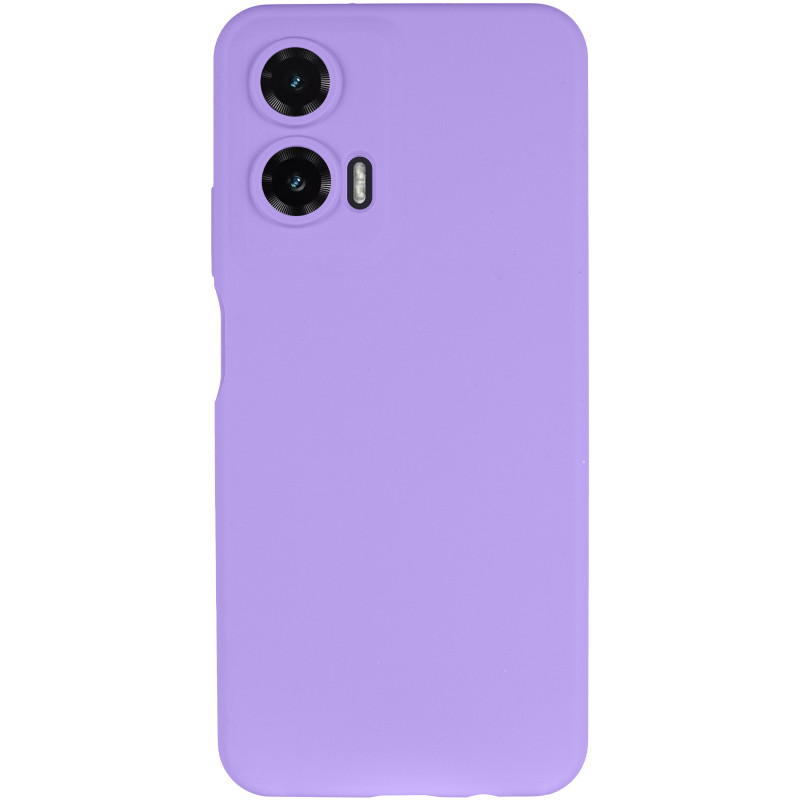 Фото Чохол Silicone Cover Lakshmi Full Camera (AAA) на Motorola Moto G35 (Бузковий / Dasheen) на vchehle.ua