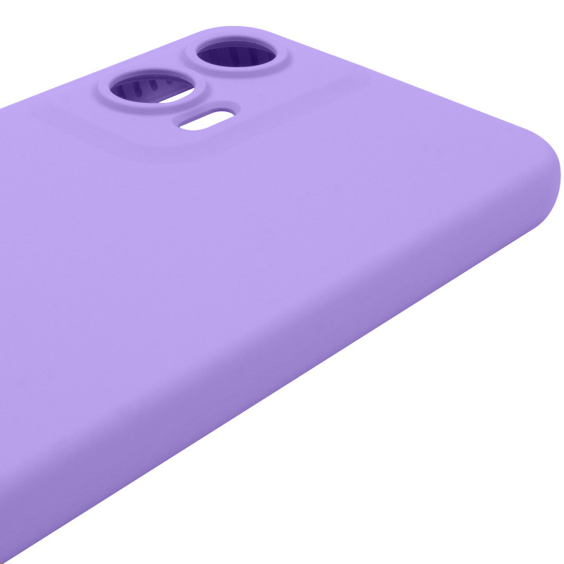 Чохол Silicone Cover Lakshmi Full Camera (AAA) на Motorola Moto G35 (Бузковий / Dasheen) в магазині vchehle.ua