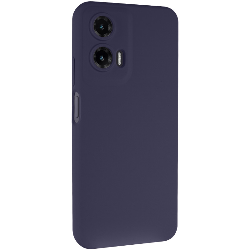 Чохол Silicone Cover Lakshmi Full Camera (AAA) на Motorola Moto G35 (Темно-синій / Midnight blue)