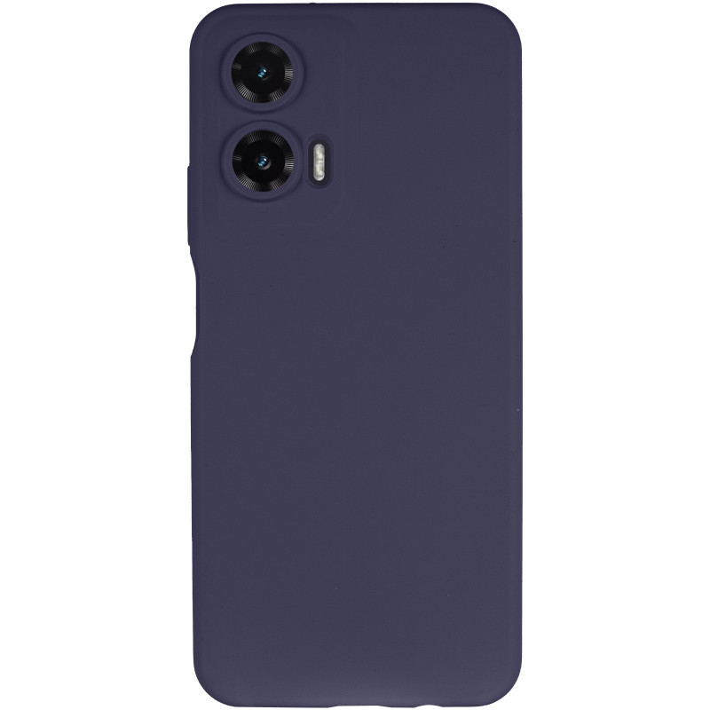 Фото Чохол Silicone Cover Lakshmi Full Camera (AAA) на Motorola Moto G35 (Темно-синій / Midnight blue) на vchehle.ua
