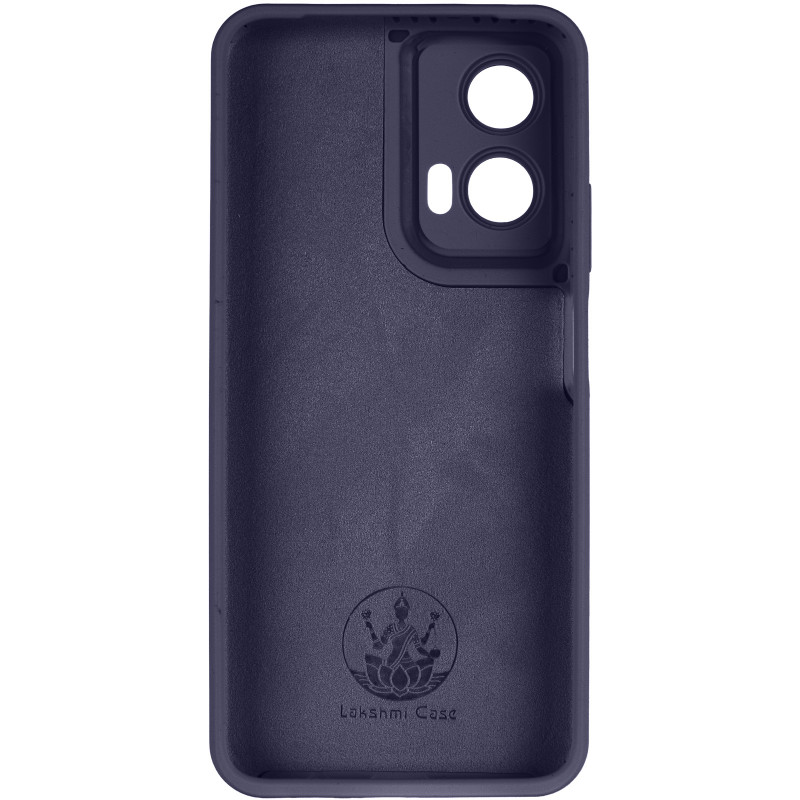 Фото Чохол Silicone Cover Lakshmi Full Camera (AAA) на Motorola Moto G35 (Темно-синій / Midnight blue) в маназині vchehle.ua