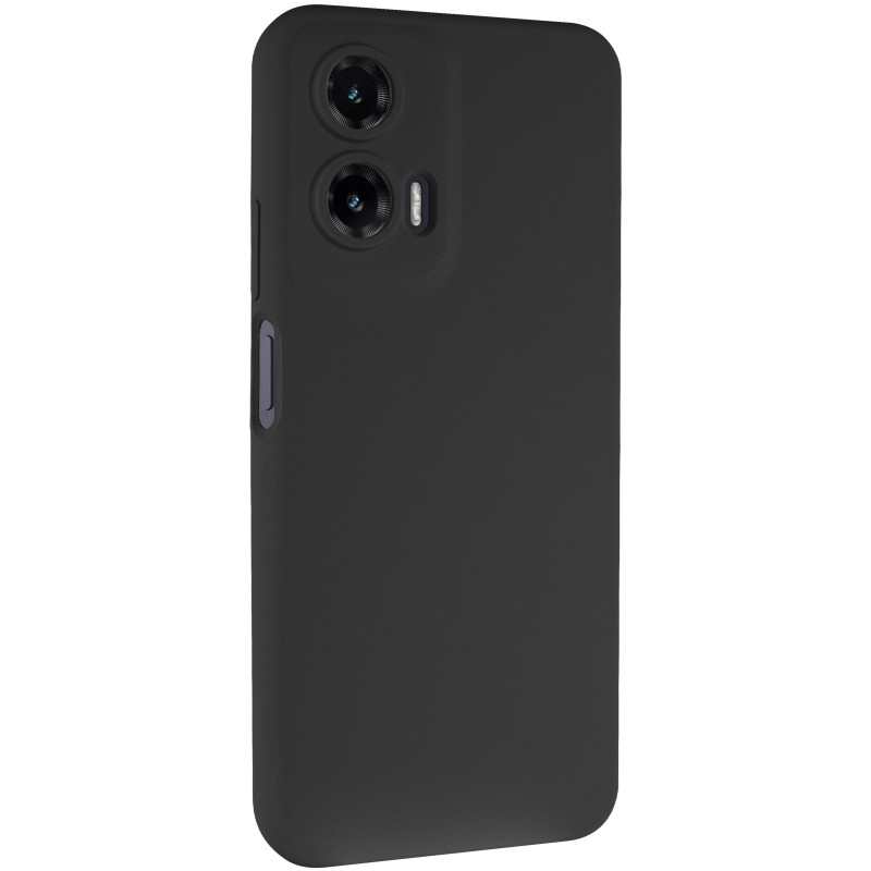 Чохол Silicone Cover Lakshmi Full Camera (AAA) на Motorola Moto G35 (Чорний / Black)