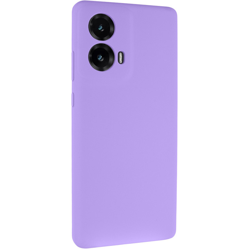 Чохол Silicone Cover Lakshmi Full Camera (AAA) на Motorola Moto G85 (Бузковий / Dasheen)