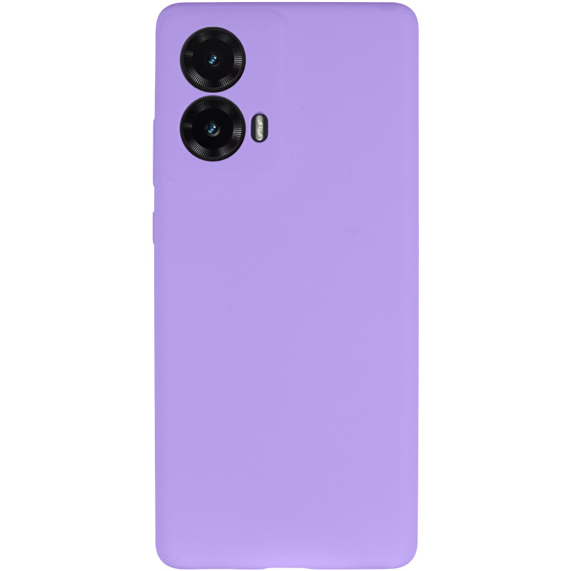 Фото Чохол Silicone Cover Lakshmi Full Camera (AAA) на Motorola Moto G85 (Бузковий / Dasheen) на vchehle.ua