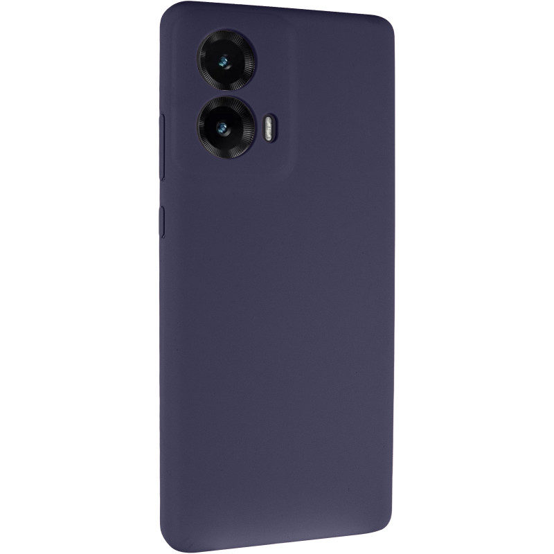 Чохол Silicone Cover Lakshmi Full Camera (AAA) на Motorola Moto G85 (Темно-синій / Midnight blue)