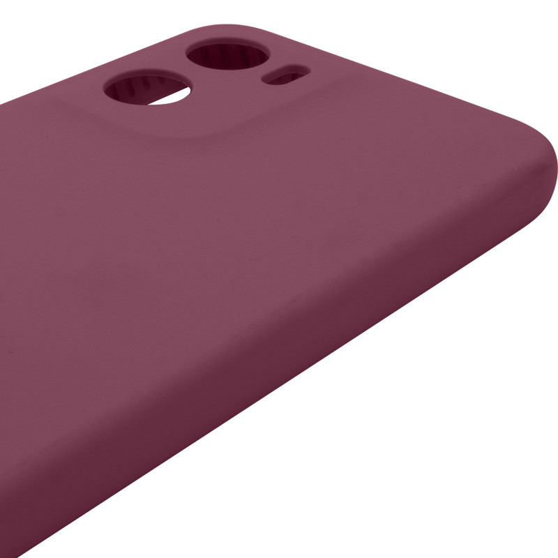 Чохол Silicone Cover Lakshmi Full Camera (AAA) на Motorola Moto G05 / E15 4G (Бордовий / Plum) в магазині vchehle.ua
