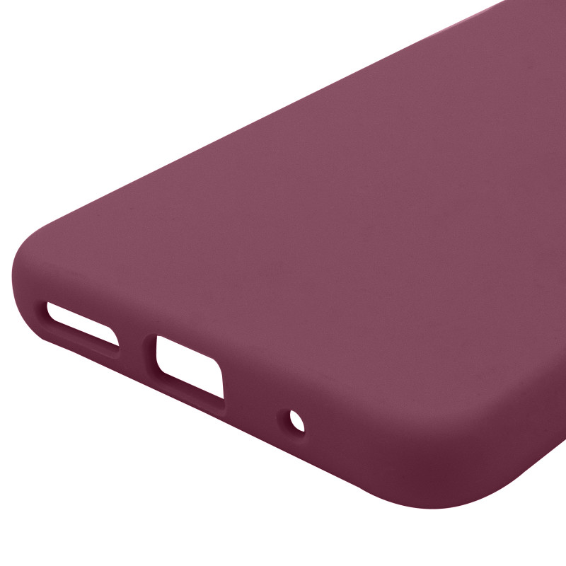 Купити Чохол Silicone Cover Lakshmi Full Camera (AAA) на Motorola Moto G05 / E15 4G (Бордовий / Plum) на vchehle.ua