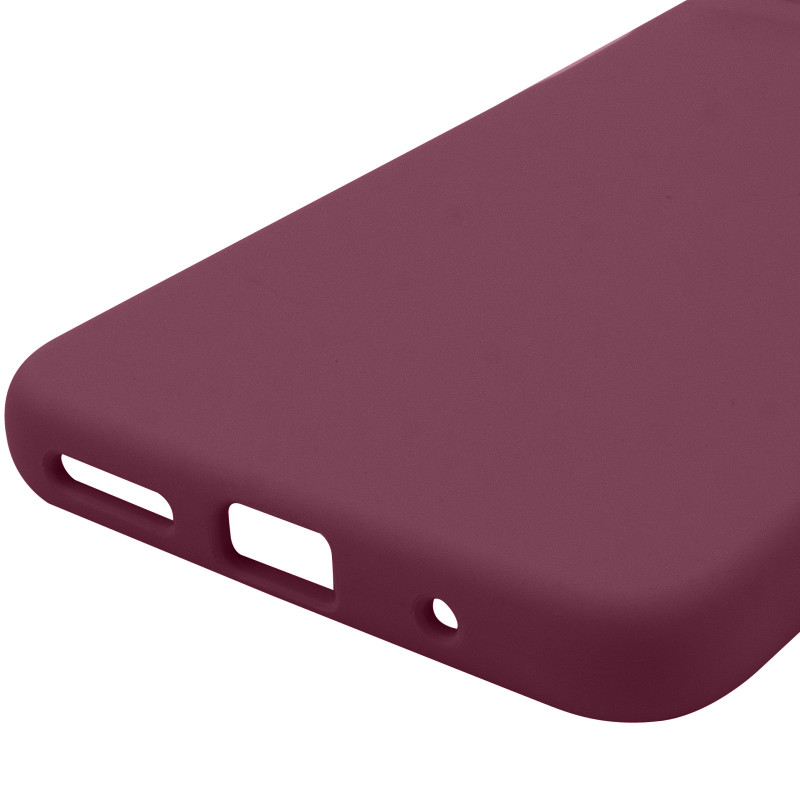 Купити Чохол Silicone Cover Lakshmi Full Camera (AAA) на Motorola Moto G15 4G (Бордовий / Plum) на vchehle.ua